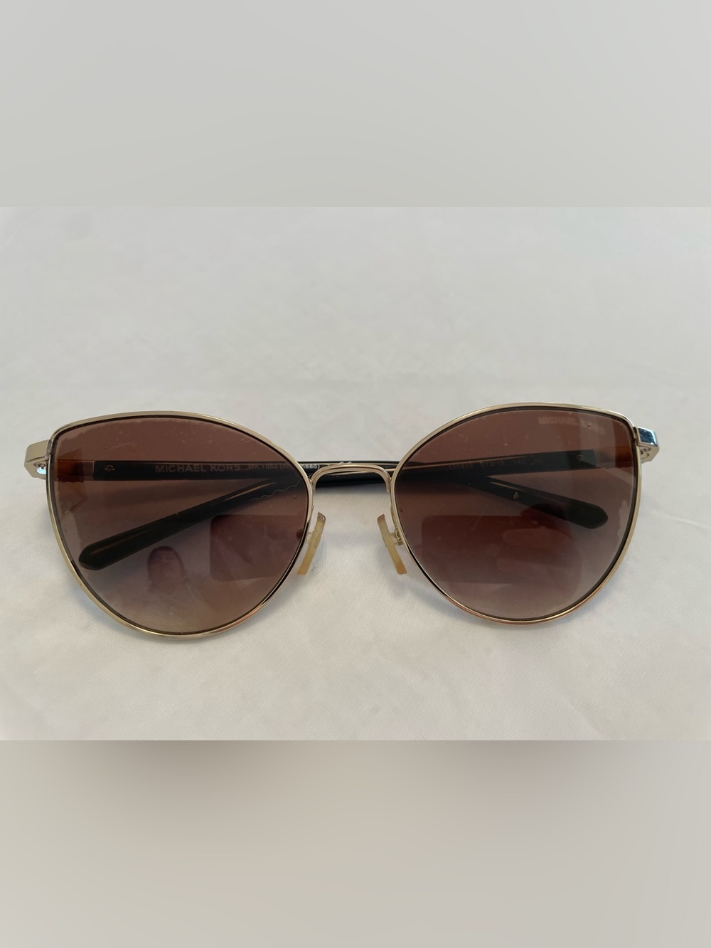 Michael Kors Gold Frame Sunglasses with Brown Gradient Lenses